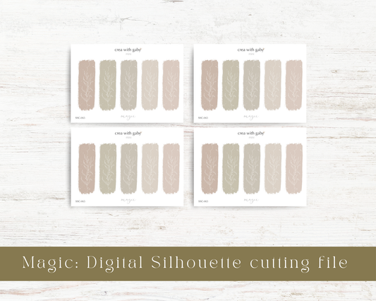 Silhouette cutting file: Magic collection sticker sheet (065)