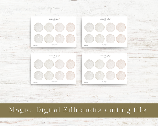 Silhouette cutting file: Magic collection sticker sheet (066)