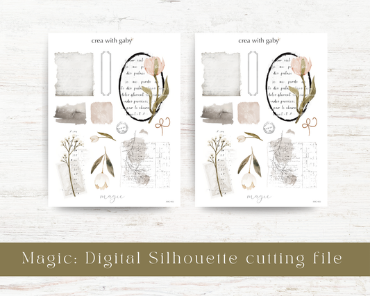 Silhouette cutting file: Magic collection sticker sheet (061)