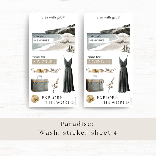 Deco stickers: Paradise (August 2025 sub kit)