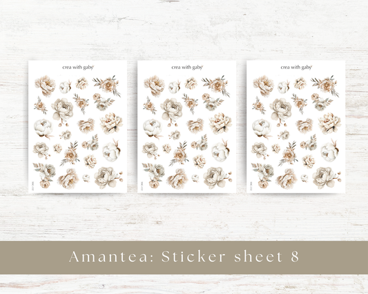 Mini floral stickers: Amantea collection (132)