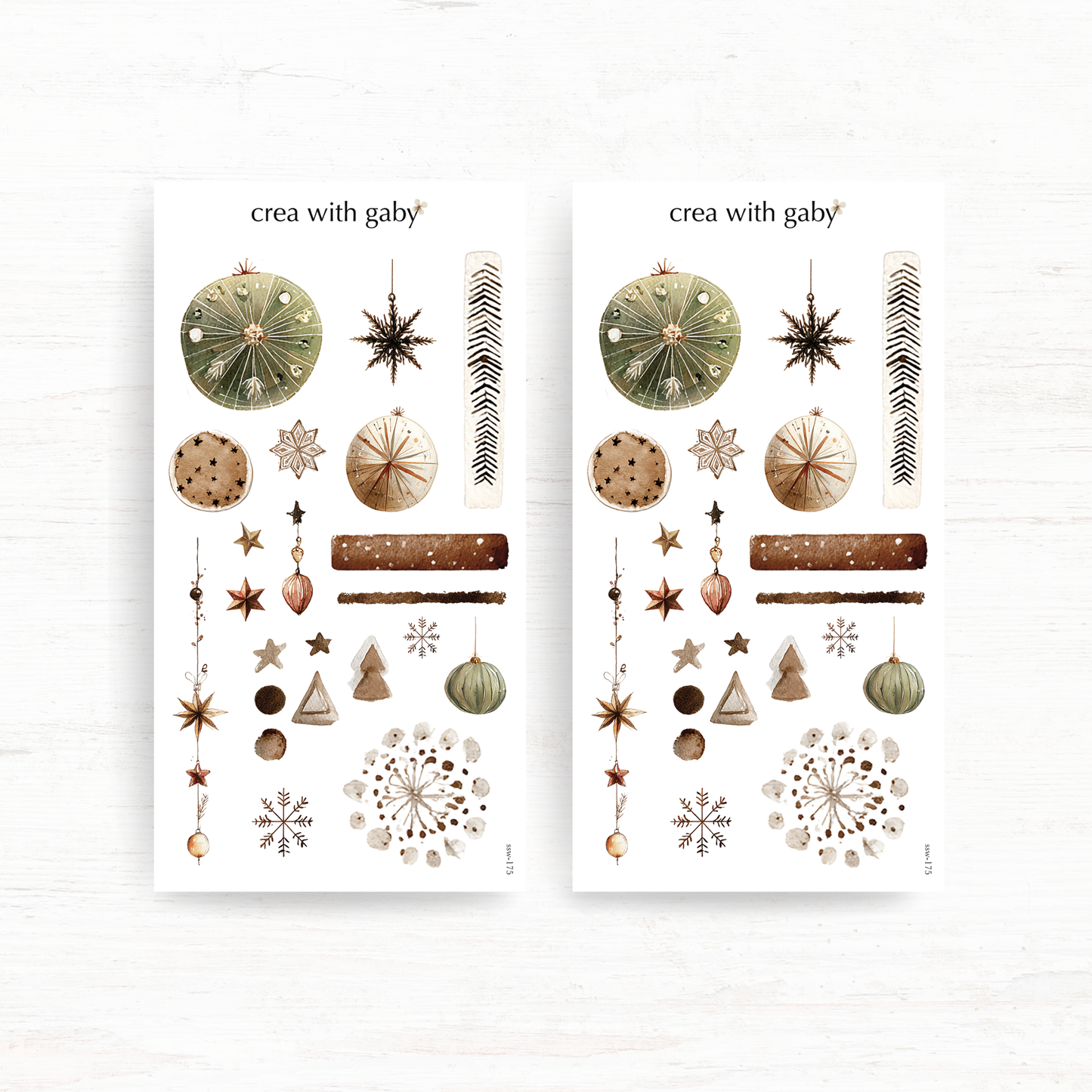 Christmas wishes sticker bundle (7 stickers)