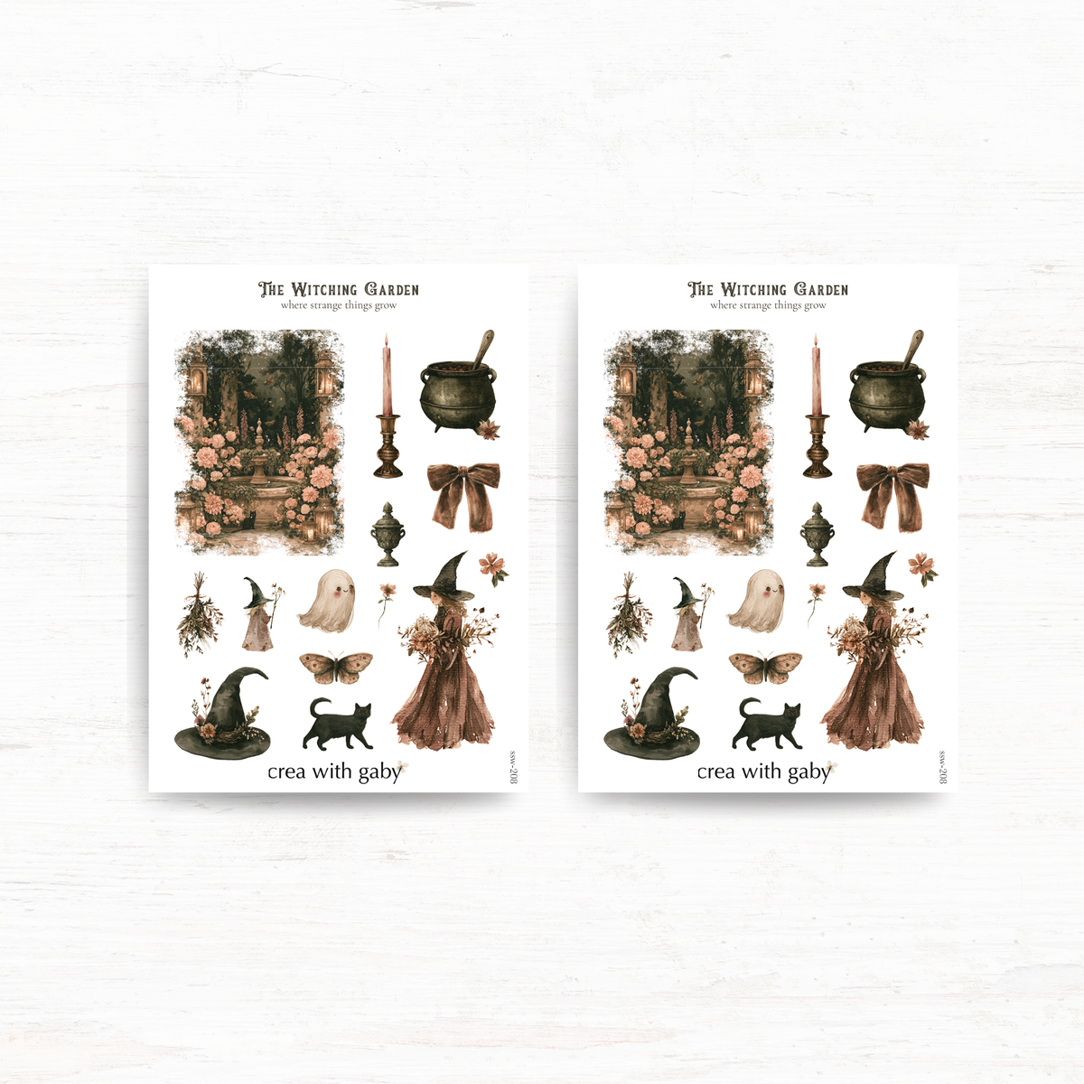 The Witching Garden: Halloween stickers