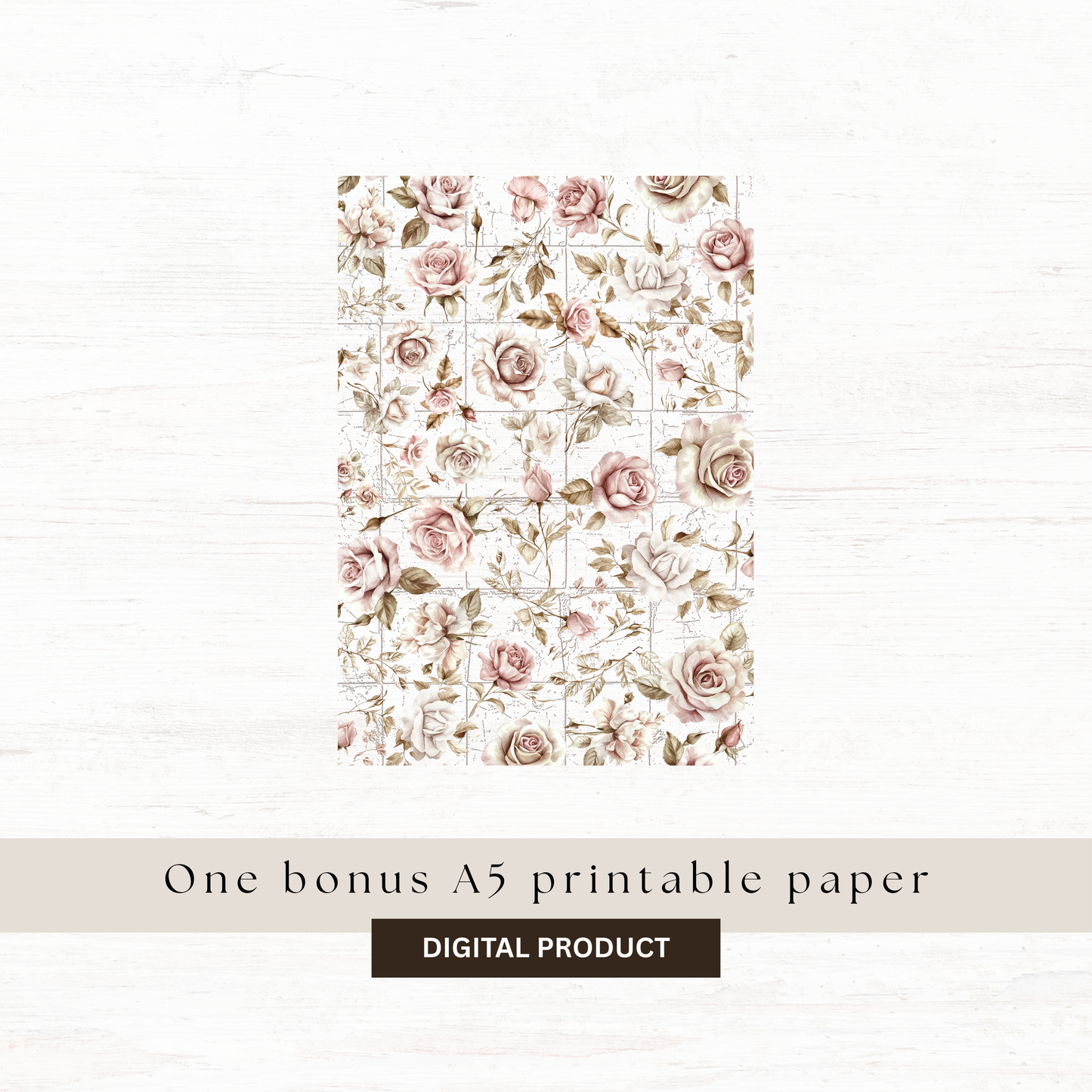 Digital journaling kit: French romance