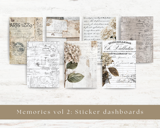 Sticker dashboards: Memories vol 2
