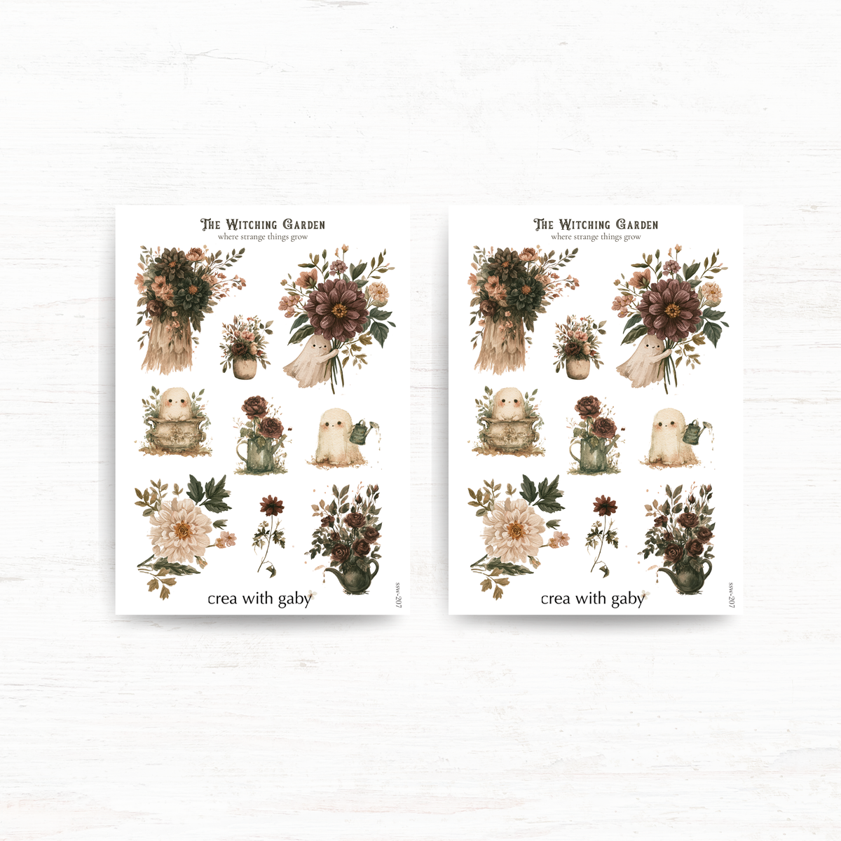The Witching Garden: Halloween stickers