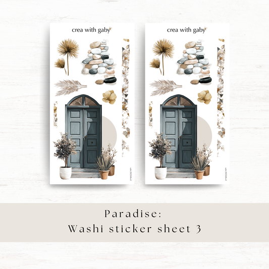 Deco stickers: Paradise (August 2025 sub kit)