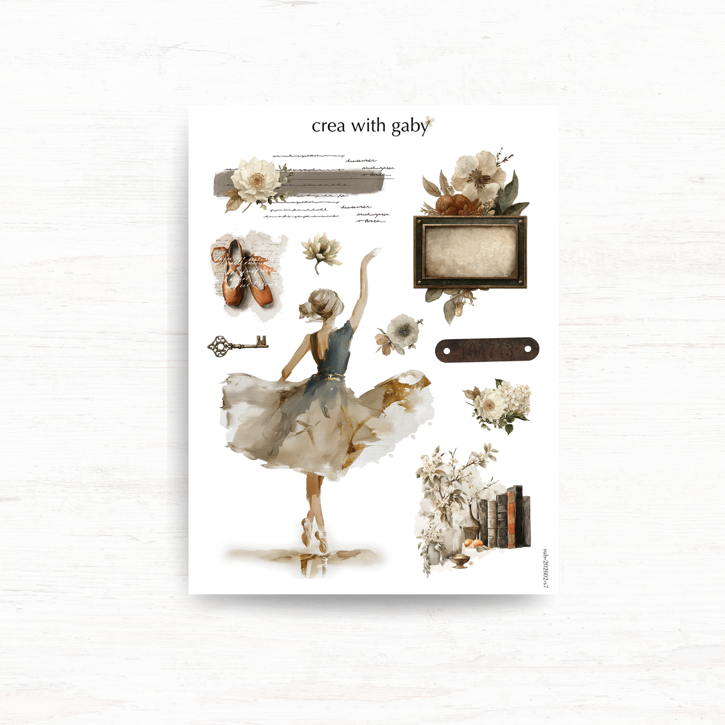 Deco stickers: Nostalgia (February 2026 sub kit)