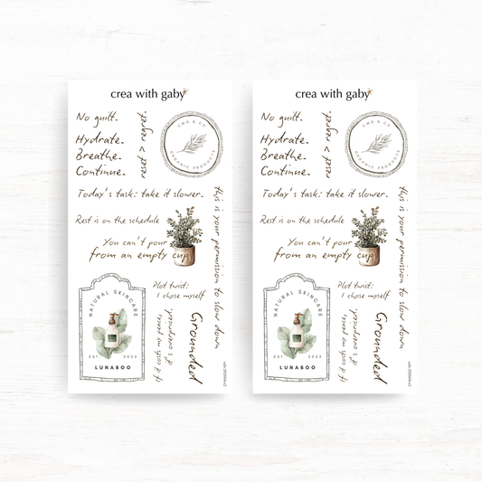 Deco stickers: But first, me (April 2026 sub kit)