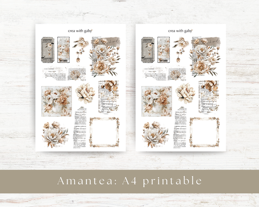 A4 printable: Amantea collection