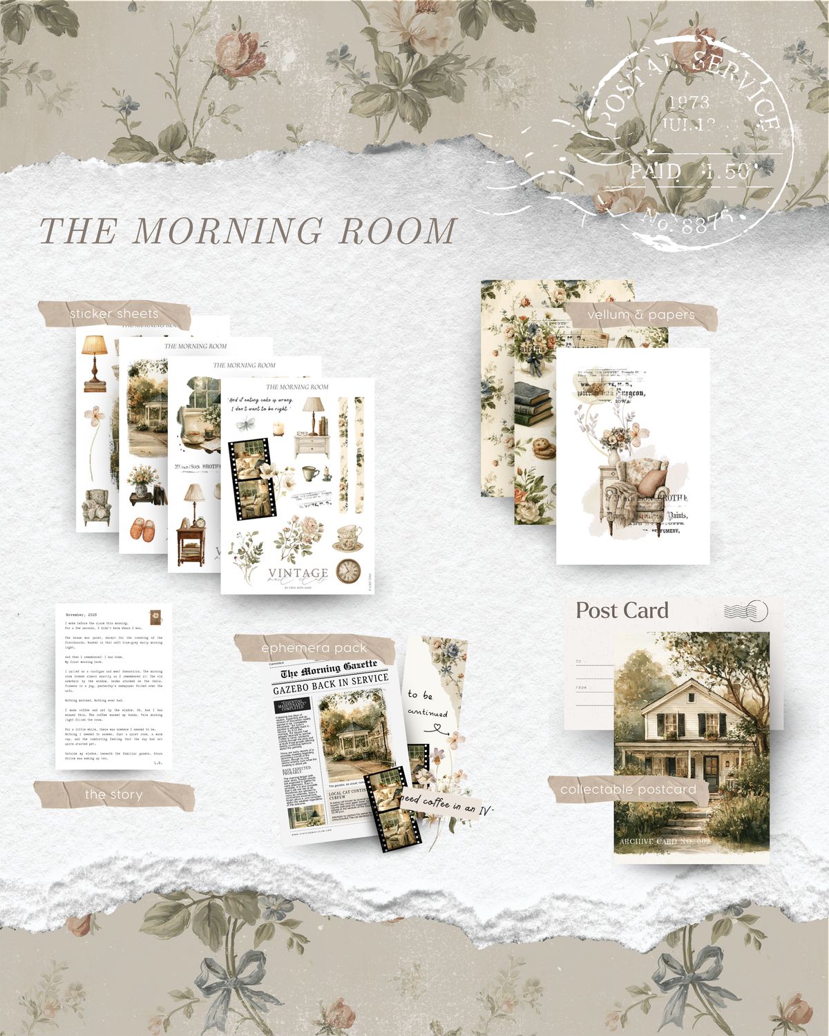 Vintage mail club (monthly subscription)