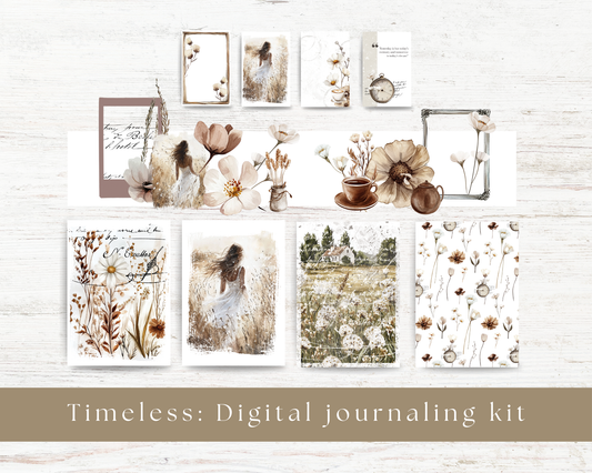 Digital journaling kit: Timeless collection