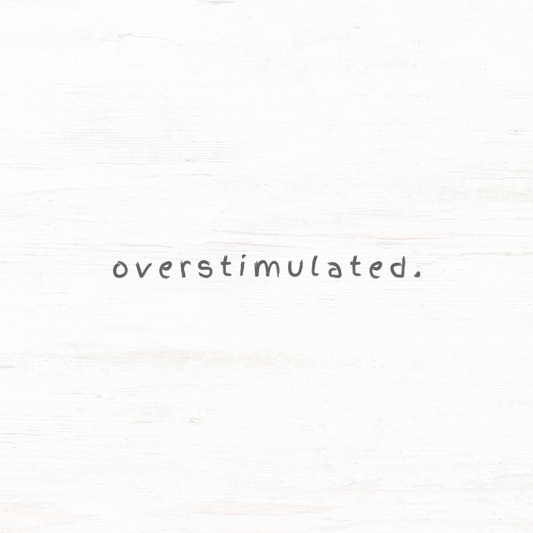 Overstimulated: Die cut vinyl sticker