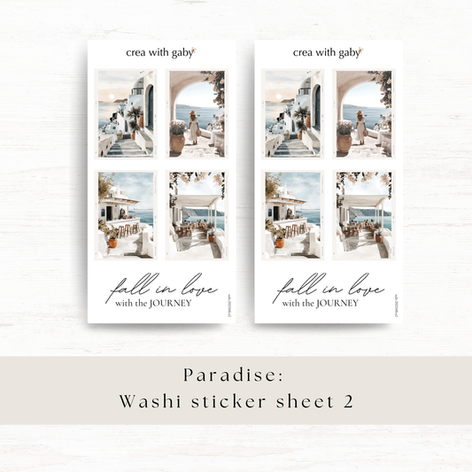 Deco stickers: Paradise (August 2025 sub kit)