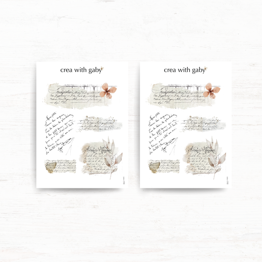 Vintage layering stickers: Memories collection
