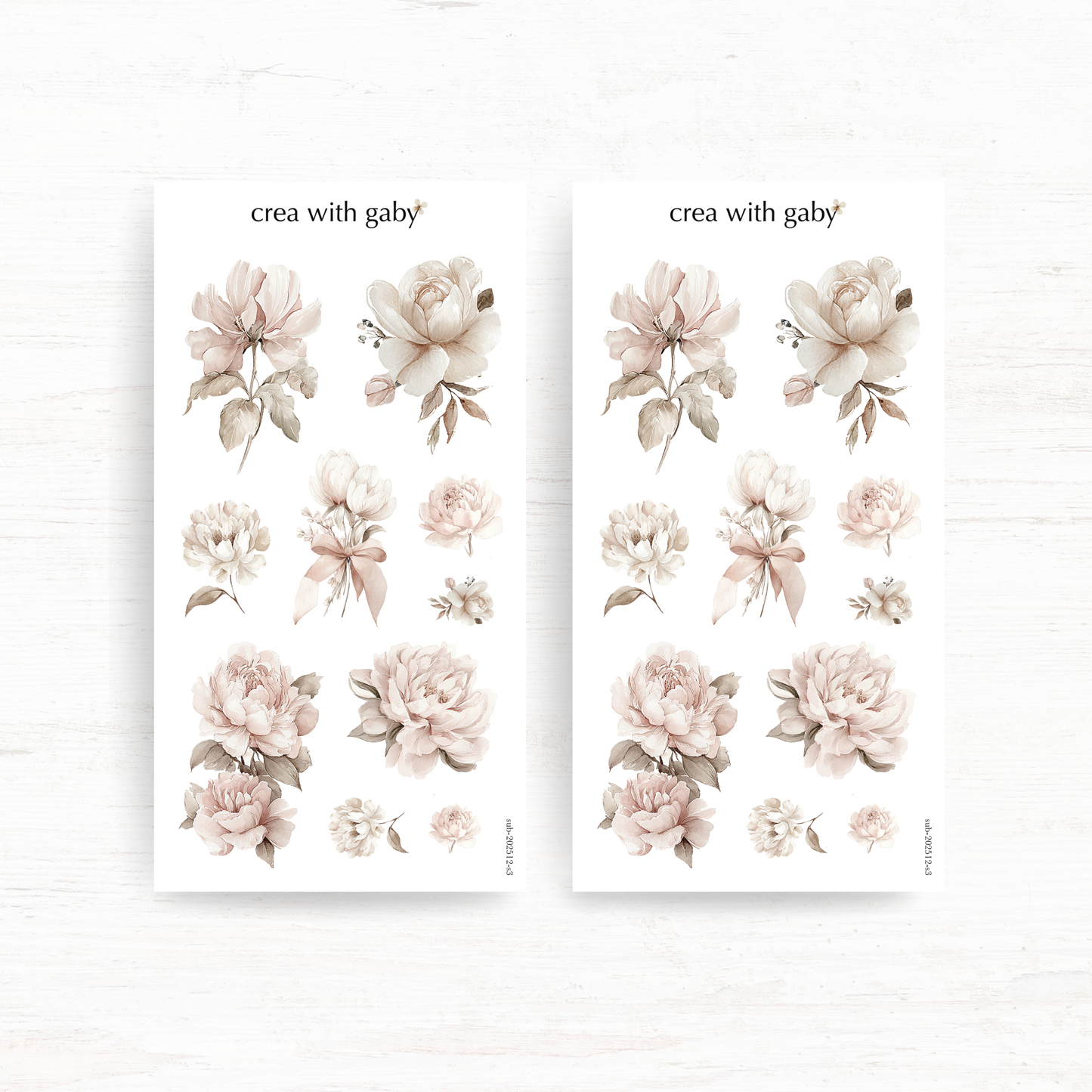 Deco stickers: Afternoon tea (December 2025 sub kit)