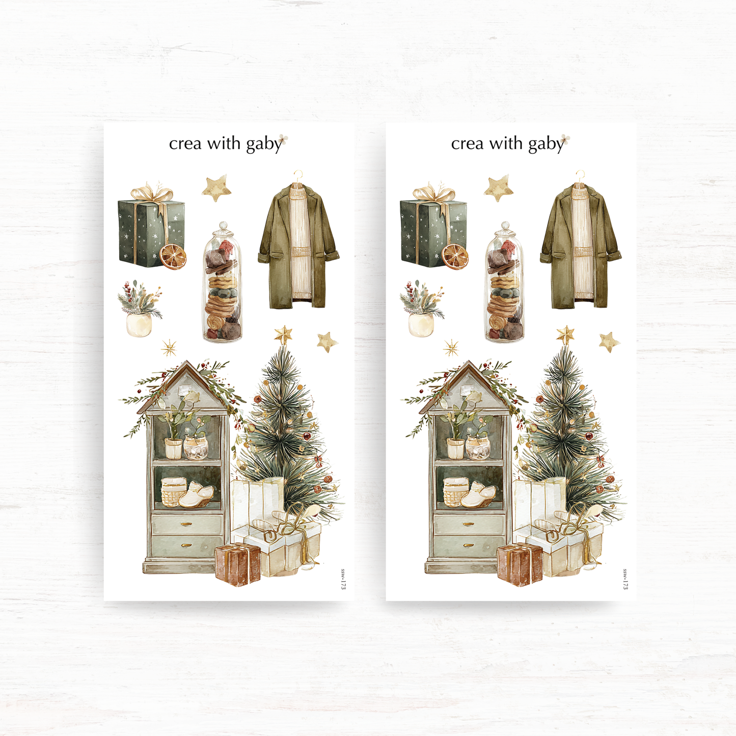 Christmas wishes sticker bundle (7 stickers)