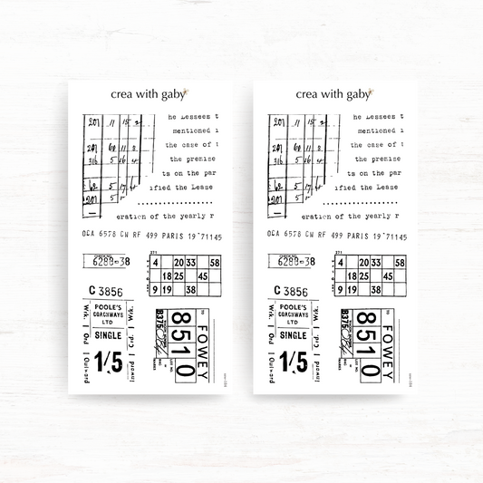 Deco sticker: Vintage Script