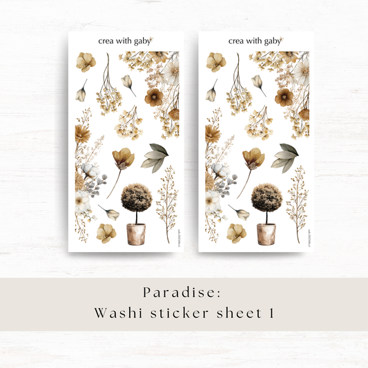 Deco stickers: Paradise (August 2025 sub kit)