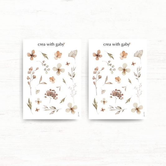 Mini floral stickers: Memories collection