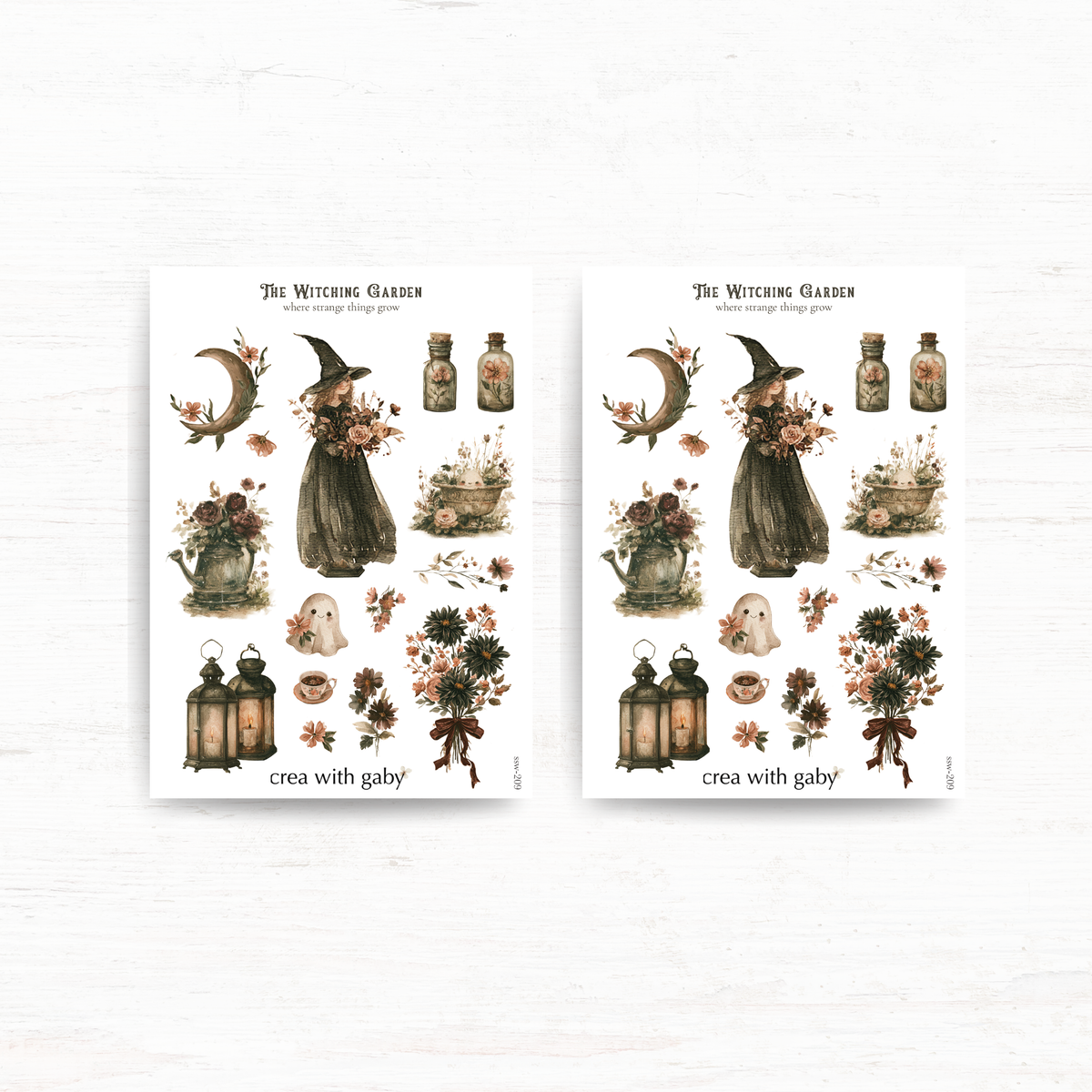 The Witching Garden: Halloween stickers