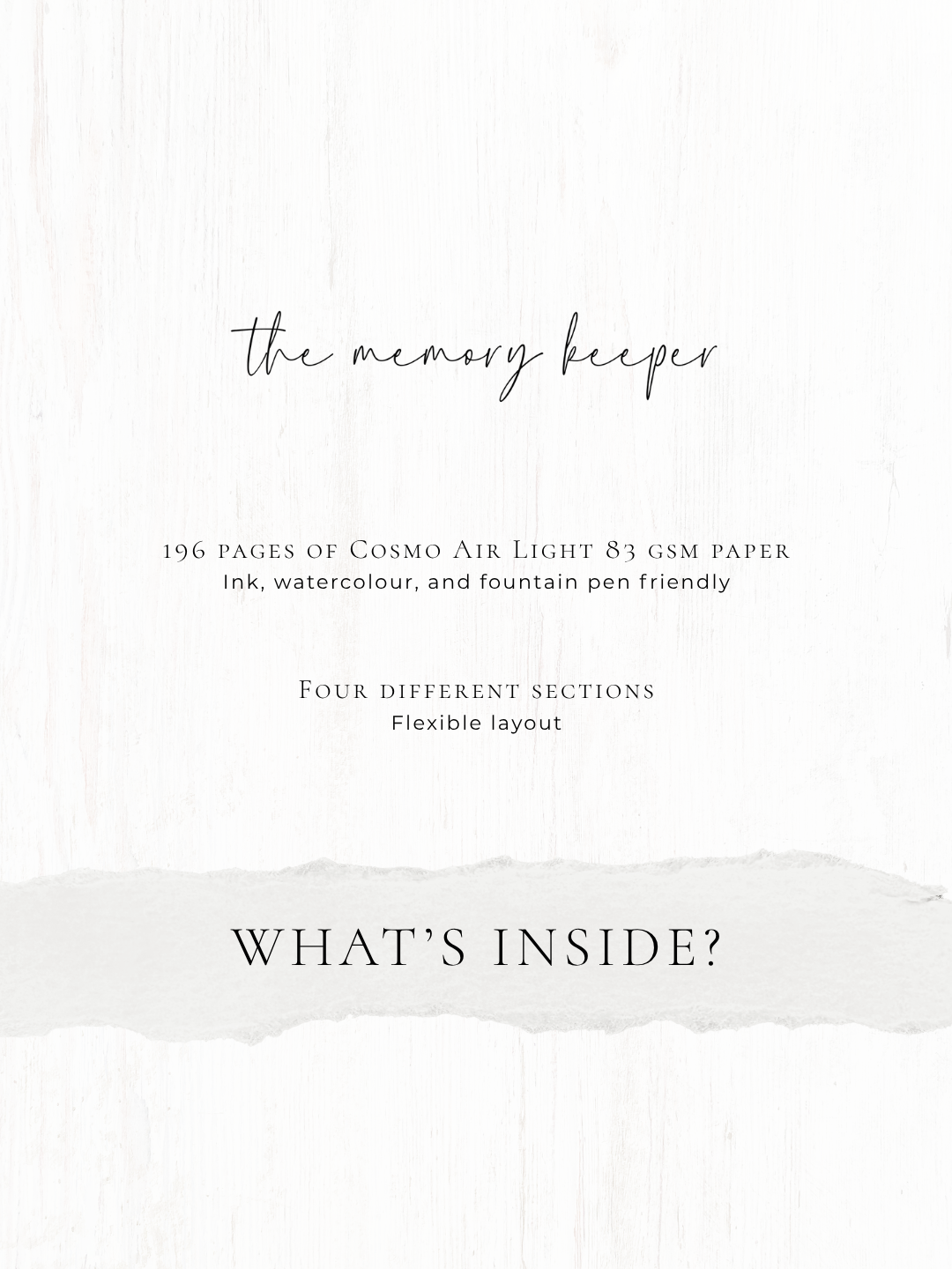 The Memory Keeper: A5 undated journal