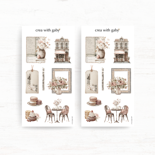 Deco stickers: Afternoon tea (December 2025 sub kit)