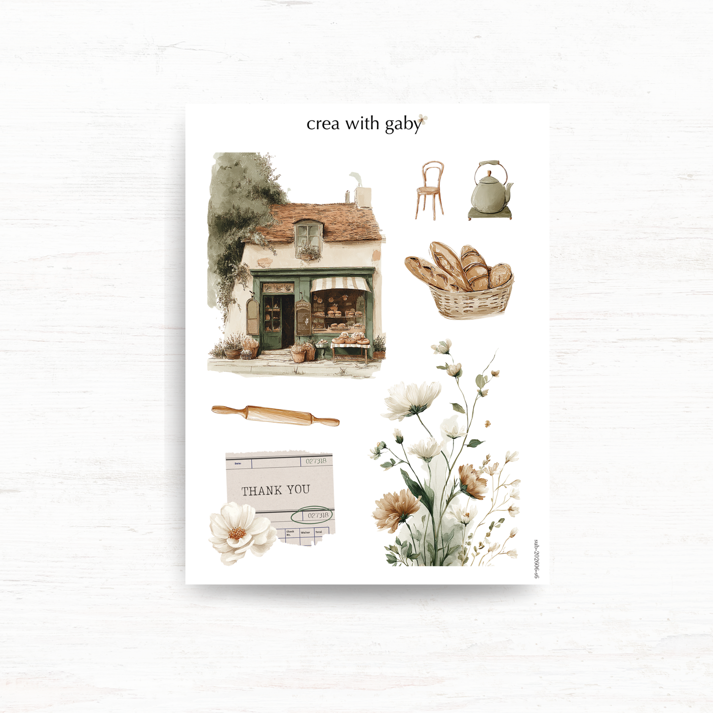 Deco stickers: Soul bakery (June 2026 sub kit)