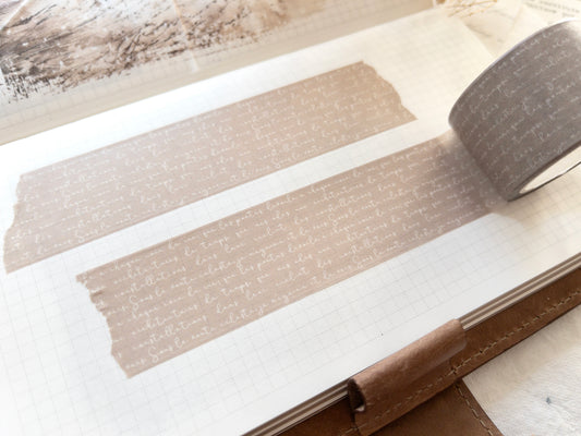Script washi tape (30mm)