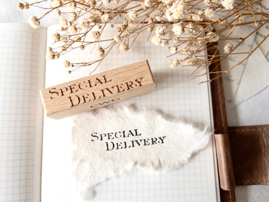 Rubber stamp: Special delivery (Love letters collection)