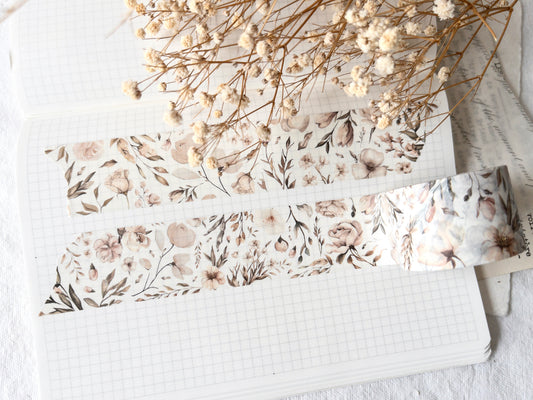 Floral washi tape 30mm: Love letters collection