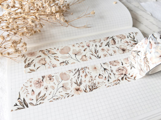 Floral washi tape 30mm: Love letters collection