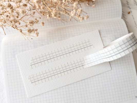 Antique minimal grid washi tape 15mm