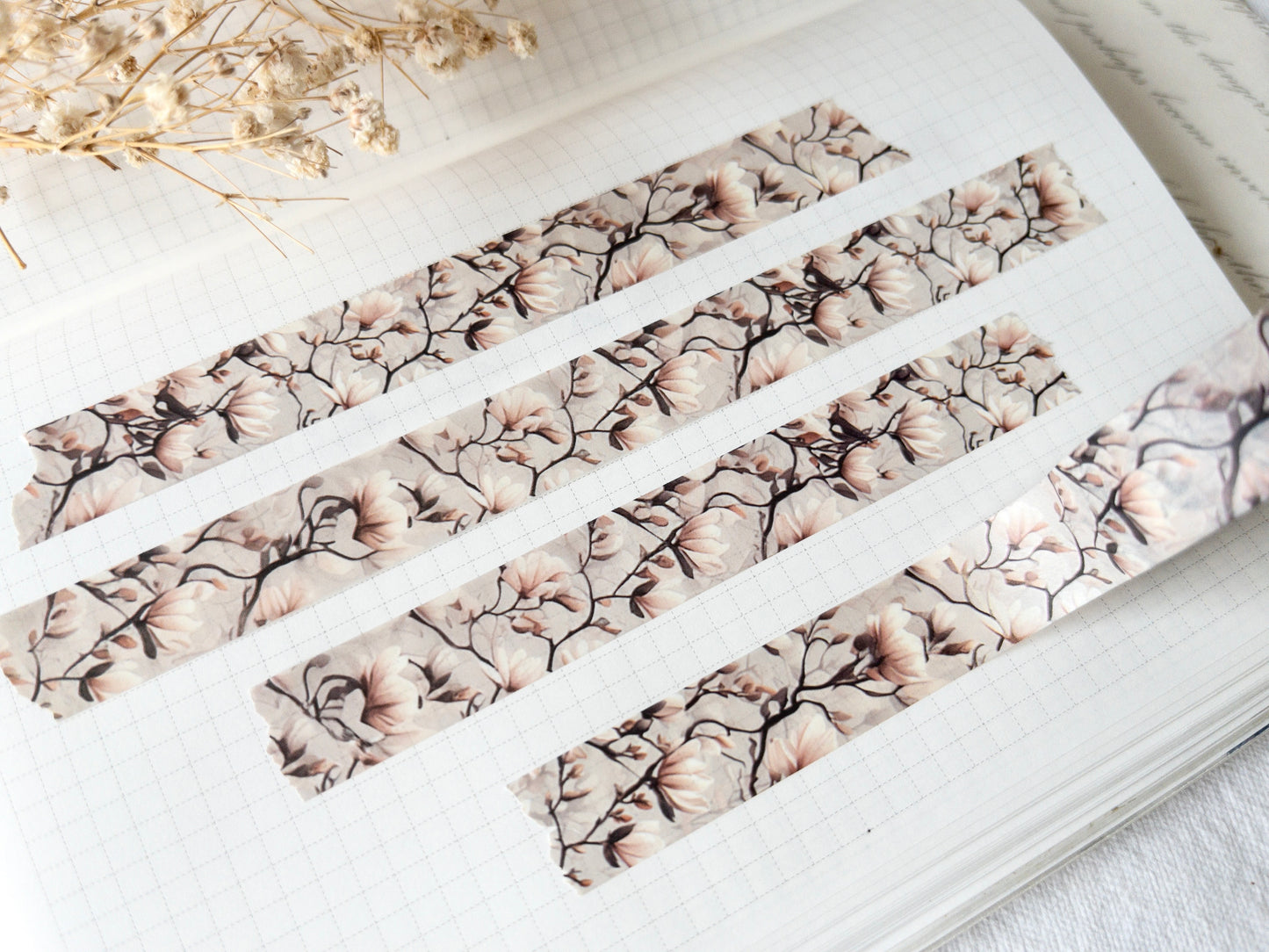 Spring washi tape: Magnolias (15mm)