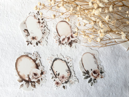 Frame deco sticker: Love letters collection (Set of 5)