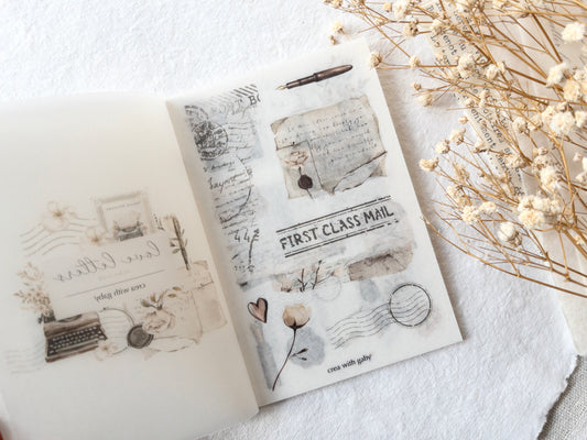 Washi sticker book: Love letters collection (60+ stickers)