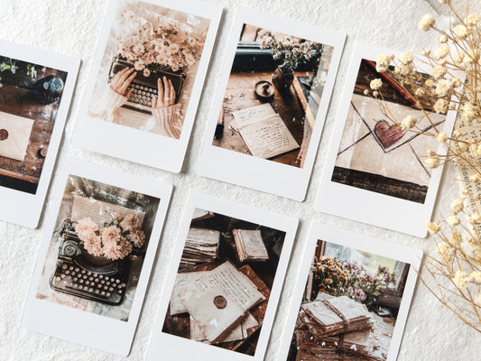 Faux polaroid pictures / journaling cards: Love letters collection