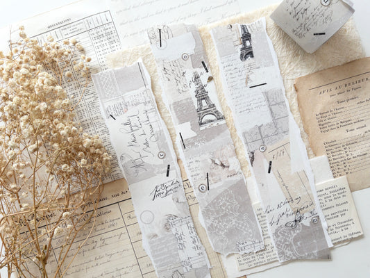 Washi tape with backing paper: French romance II