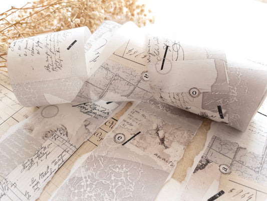 Washi tape with backing paper: French romance II