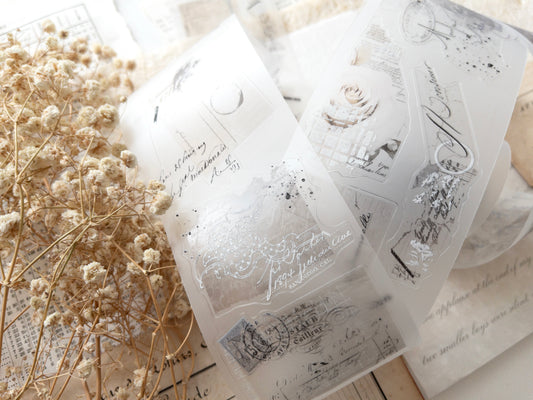 Pre-cut PET tape: Vintage layers (French romance collection)