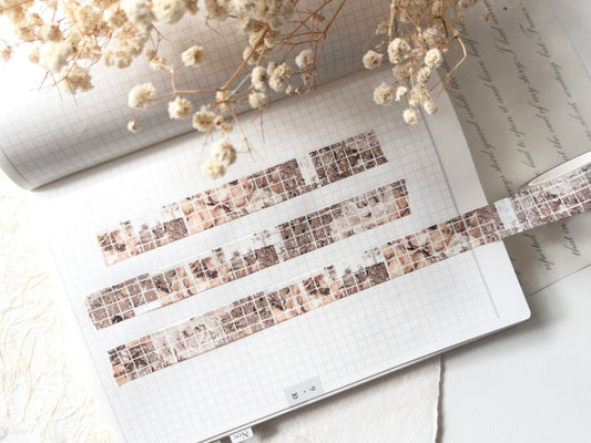 Worn tiles washi tape: Amantea collection (15mm)