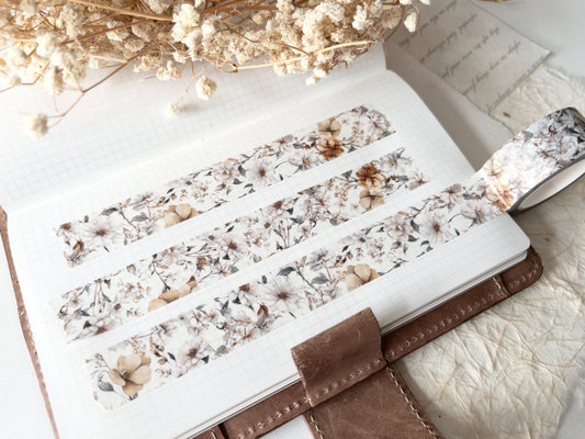 Floral washi tape: Paradise (August 2025 sub kit)