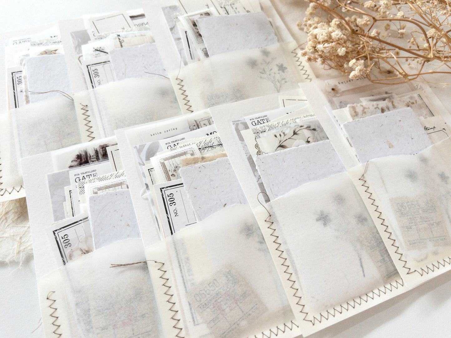 Ephemera pocket (20+ pieces)