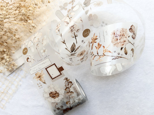 Freckles Tea vol. 3: White tea - Matte pet tape (Single loop)