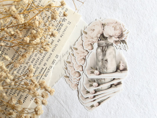 Deco sticker: Peonies