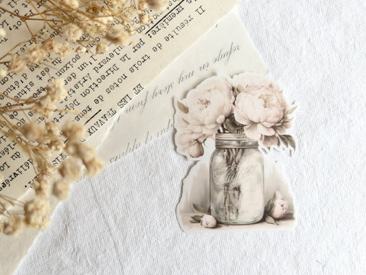 Deco sticker: Peonies