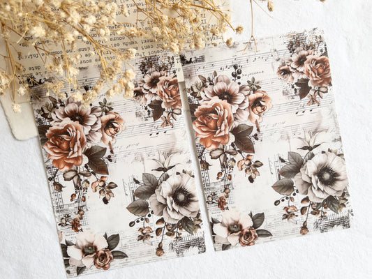 Sticker dashboard: Vintage roses II