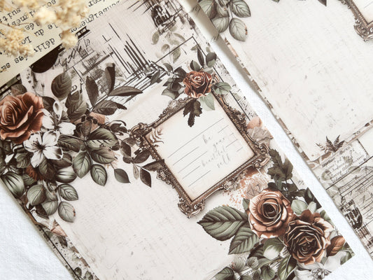 Sticker dashboard: Vintage roses