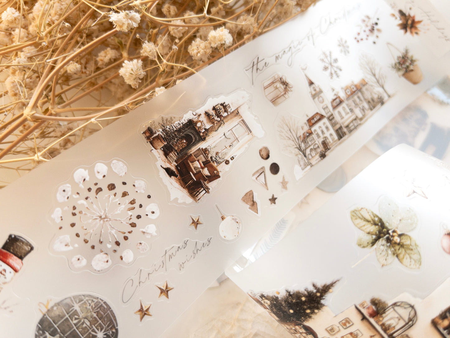 Pre-cut PET tape: Christmas Wishes