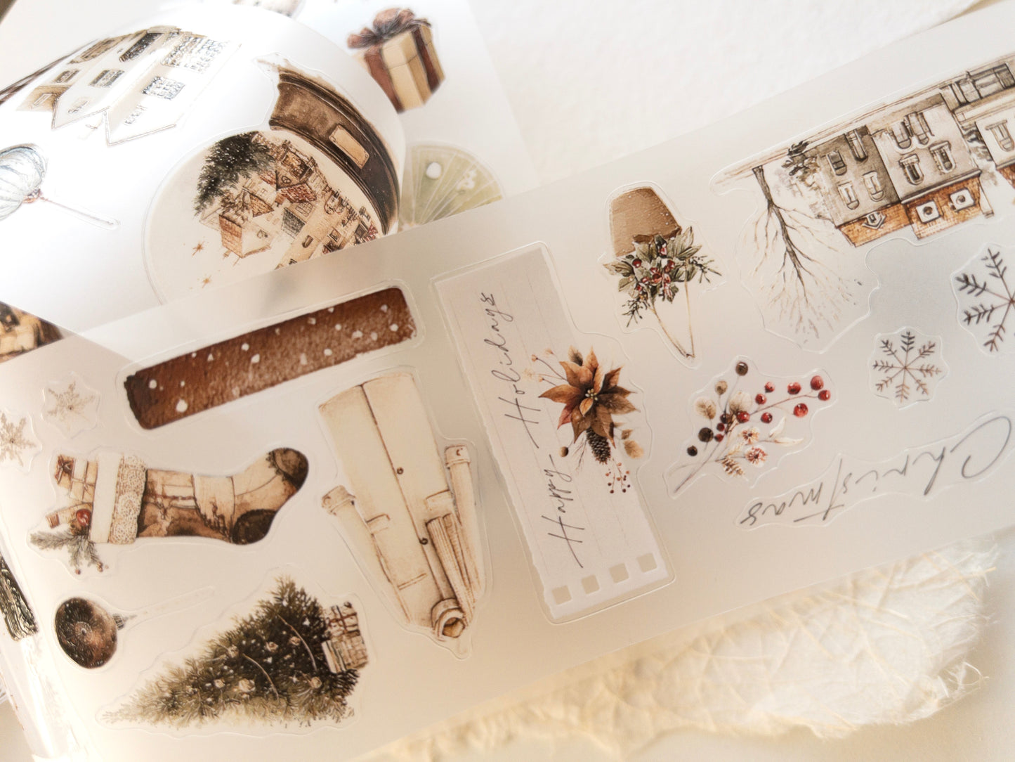 Pre-cut PET tape: Christmas Wishes